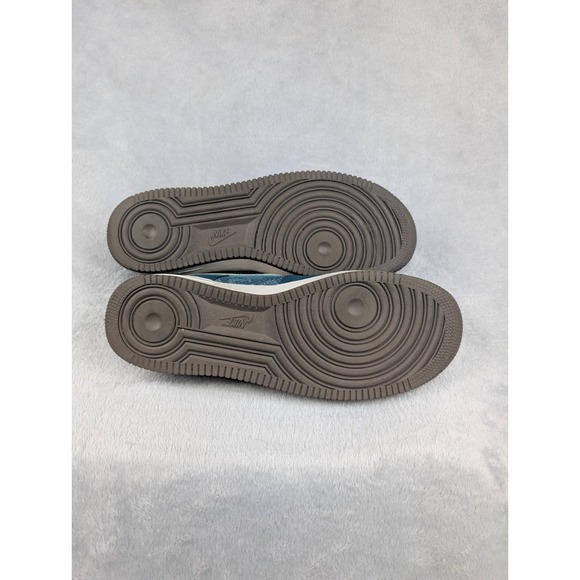 Nike Air Force 1 488298-306 Mens 12 Green Snake Skin Shoes Dark Atomic Teal - Picture 8 of 16